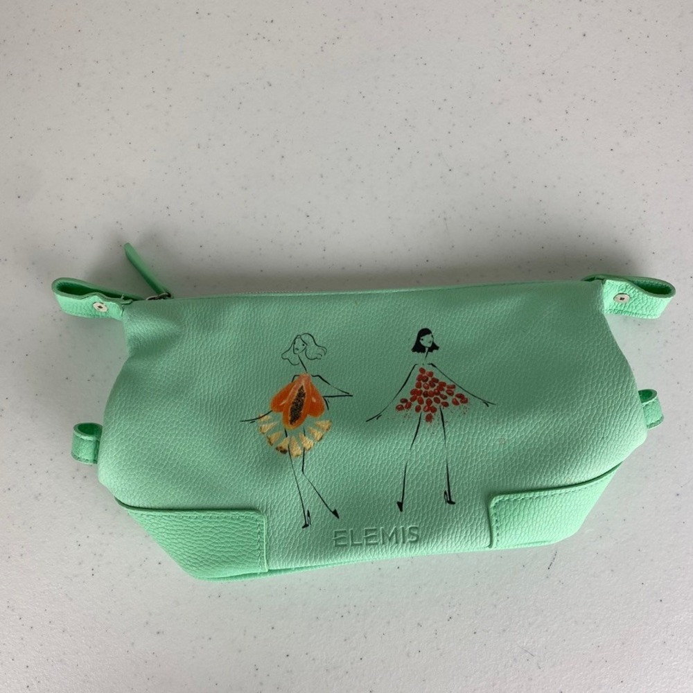 Elemis x Gretchen Roehrs Cosmetic Bag Women OS Mint Green Fashion Illustration